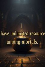 I Have Unlimited Resources Among Mortals