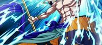 One piece, rewarded thunder fruit at the beginning